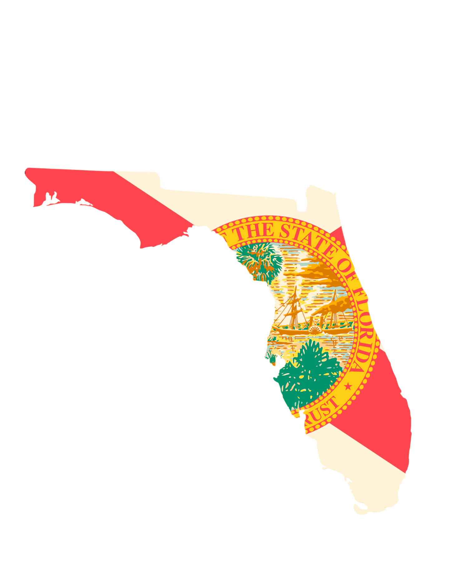 Florida Vynil Map