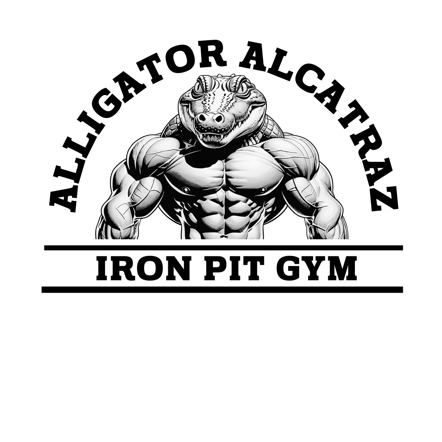 Alligator Alcatraz Iron Pit Gym Shirt