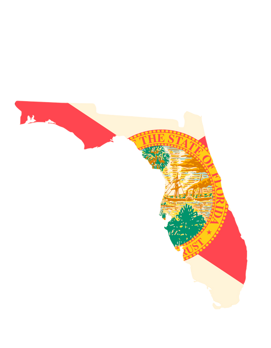 Florida Vynil Map